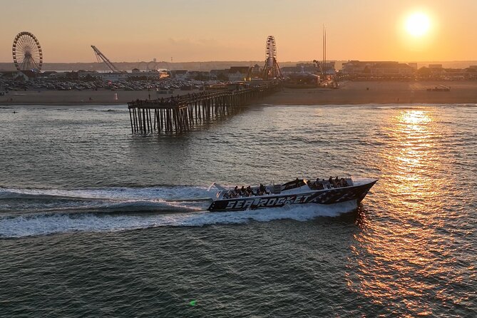 1-Hour Sea Rocket Sunset & OC Harbor Cruise in Ocean City, MD - Searching for Dolphins Around the Bay or Ocean