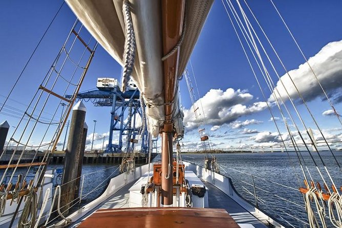 Afternoon Schooner Sightseeing Dolphin Cruise on Charleston Harbor - Under the Ravenel Bridge and past Waterfront Park