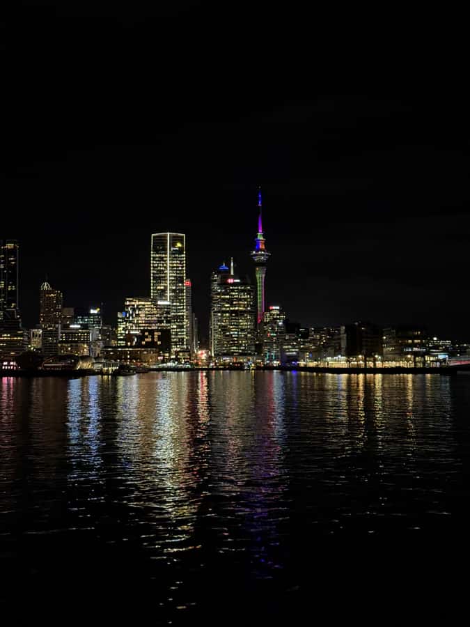 Auckland: Nightlights Harbour Cruise with Canapés and Drink - Watching Auckland change from daylight to city lights