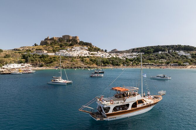 Bay to Bay Cruise in Lindos - Guns of Navarone Bay: your first swim