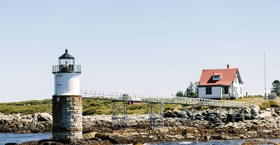 Boothbay: Lighthouses & Islands Harbor Cruise - Ram Island Lighthouse and the open water