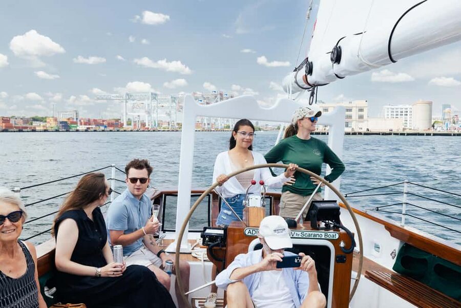Boston: Downtown Harbor Sailing Cruise - Fan Pier, Waterfront Park, and the aquarium