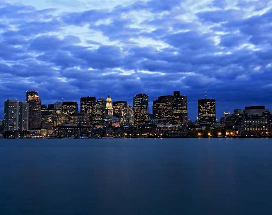 Boston Harbor: Full Moon Cruise with Champagne Option - Open water near the Boston Harbor Islands
