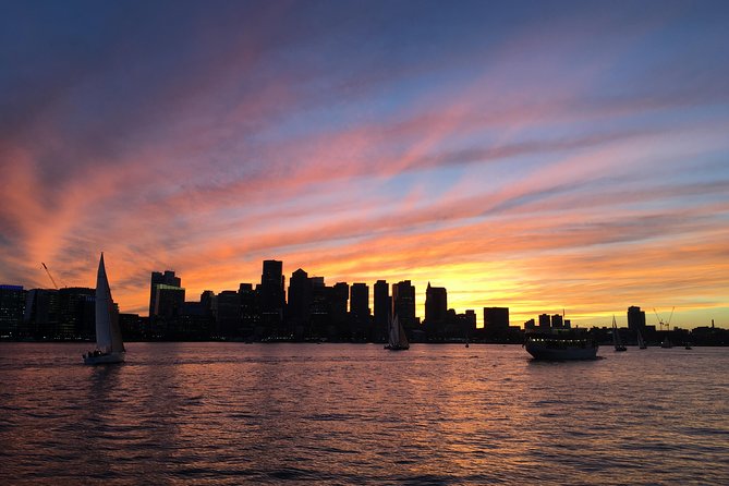 Boston Harbor Sunset Cruise - The sunset timing and the USS Constitution cannon