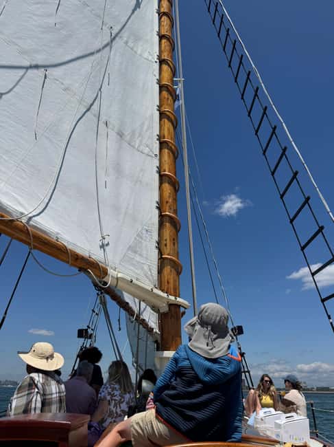 Boston: Tall Ship Harbor Sail - Helping with the sails and meeting the crew