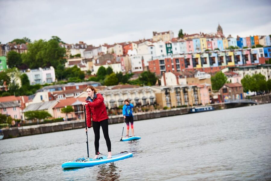 Bristol: Paddleboarding Harbourside Tour - Sharing the harbour with the Matthew