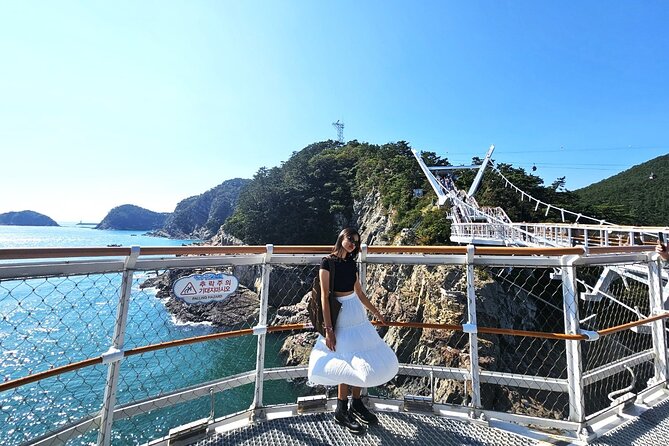 Busan Cruise Port – Premium Small Group Tour (Max 6 Guests) - Songdo Yonggung Cloud Bridge above the coast