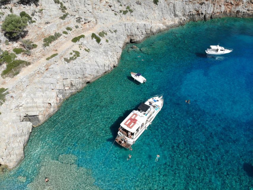 Chania: Menies Beach & Chironisia Bay Cruise with Snorkeling - Swimming and snorkeling practicalities