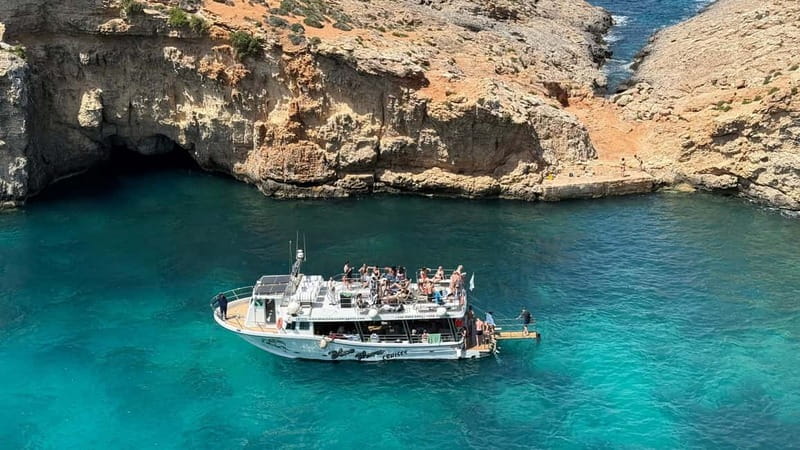 Comino Blue Lagoon & Crystal Lagoon - 3 Bay Cruise - Quick points before you book