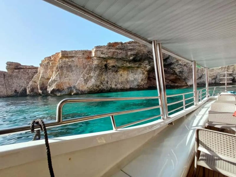 Comino Blue Lagoon & Crystal Lagoon - 3 Bay Cruise - The boat facilities make six hours easier