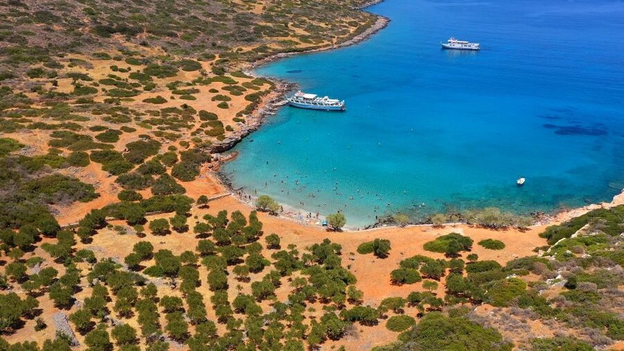 Crete: Mirabello Bay Cruise with Onboard Cocktail - Skistra Bay brings the snorkeling