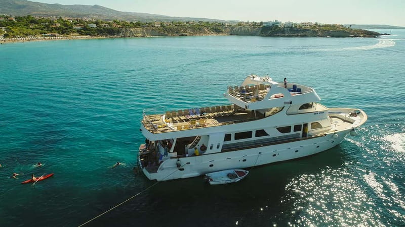 Cruise from Paphos Harbour to Blue Lagoon: All Inclusive - The First Swim Stop Near Peyia