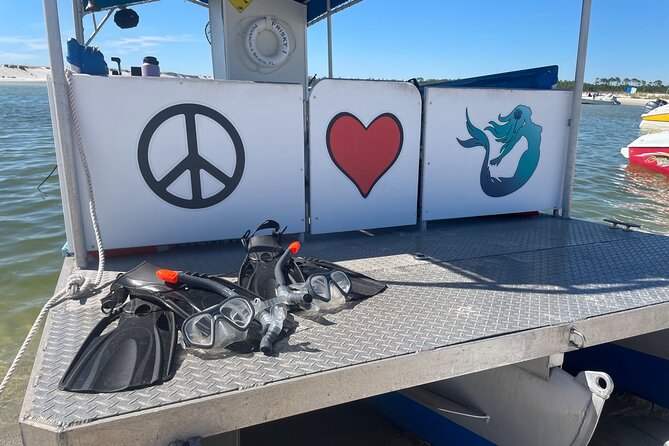 Frisky Mermaid Scenic Bay Cruise + Snorkeling Stop + Equipment - Leaving Sabine Marina on Pensacola Beach