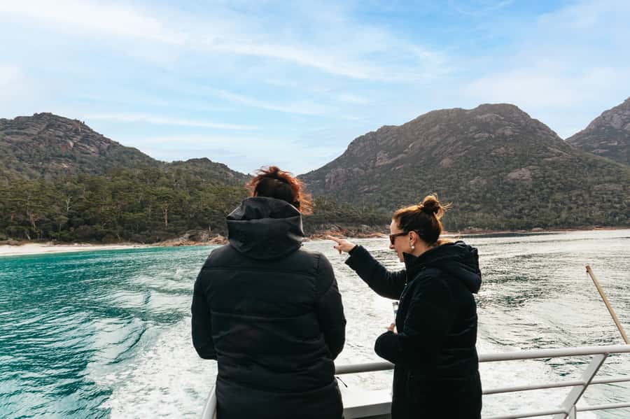 From Coles Bay: Wineglass Bay Cruise with Lunch - The crew, commentary, and safety
