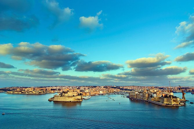 Grand Harbour & Marsamxett harbour cruise guided tour including transport - Marsamxett Harbour and the view toward Sliema