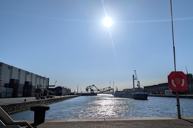 Guided Antwerp Port Tour, in your Car or Minibus - Scheldelaan: chemical plants on one side, graffiti on the other