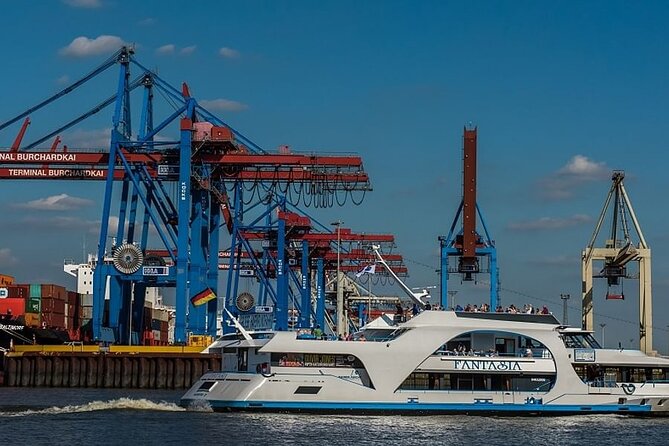 Hamburg 2-hour harbor tour on the beautiful Elbe - Container terminals, cruise ships, and the working Elbe