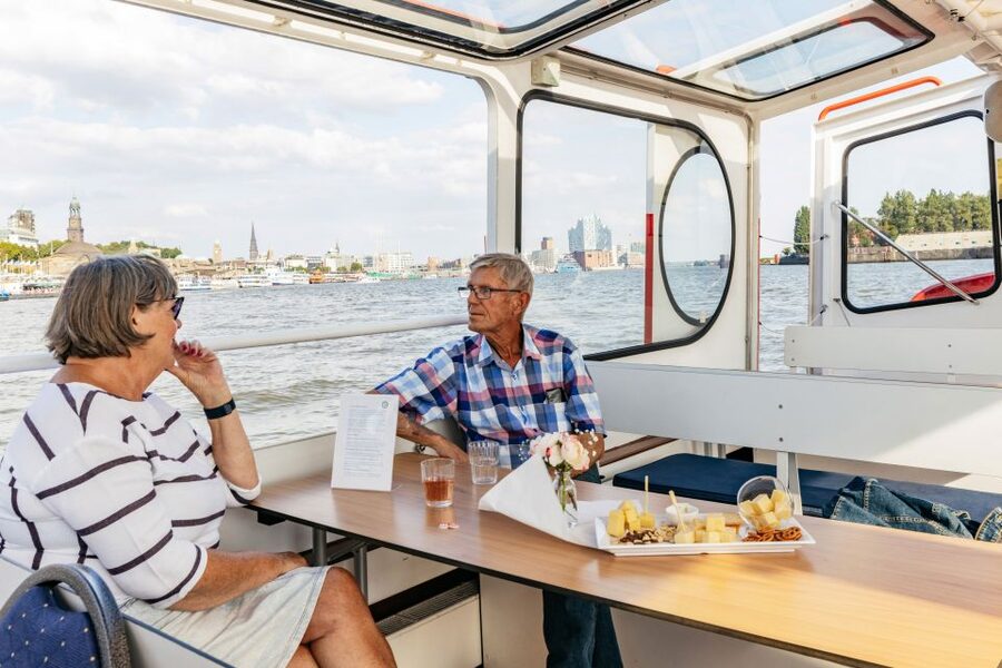 Hamburg: Harbor Cruise with Wine and Cheese - What the $49 price really gets you