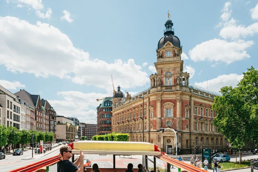 Hamburg: Hop-On Hop-Off Bus with Harbor Cruise - The bus ride through Hamburg’s waterfront districts