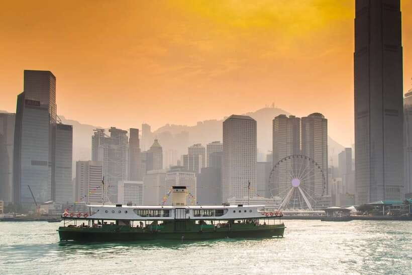 Hong Kong: Star Ferry Victoria Harbour Cruise & Light Show - A modern ferry with a 1920s look