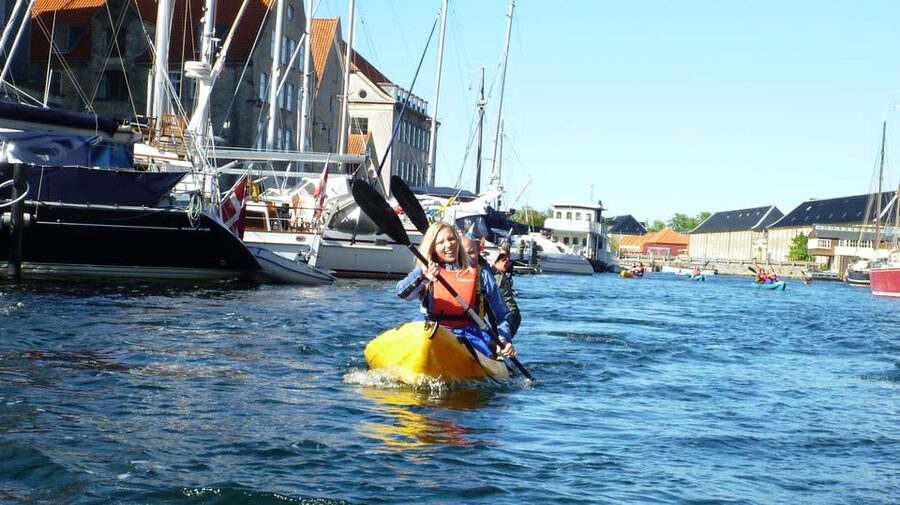 Kayak Tour in Copenhagen Harbor - June, July and August - The Royal Library and modern harbor design