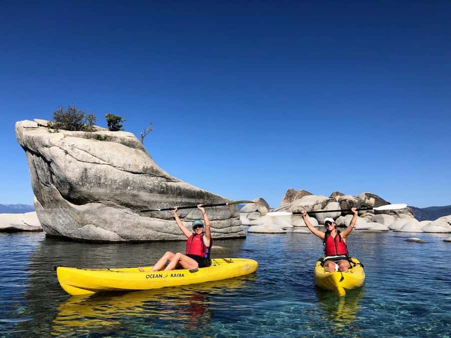 Lake Tahoe: Sand Harbor Kayak Tour - Paddling through clear water and granite