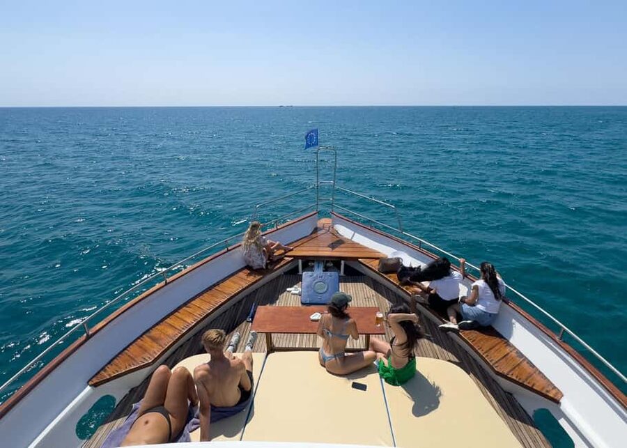 Larnaca Bay Cruise with Snorkeling - Sailing past Finikoudes Beach and Larnaca Castle