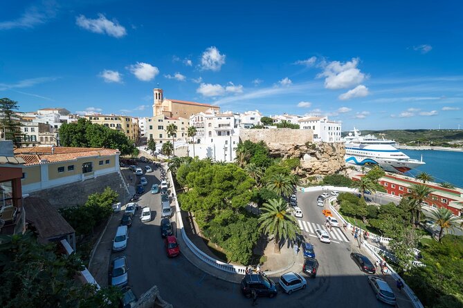 Mahon Harbour Boat Tour with Mahon Market and Gin Distillery - Seeing Mahon from the glass-bottom boat