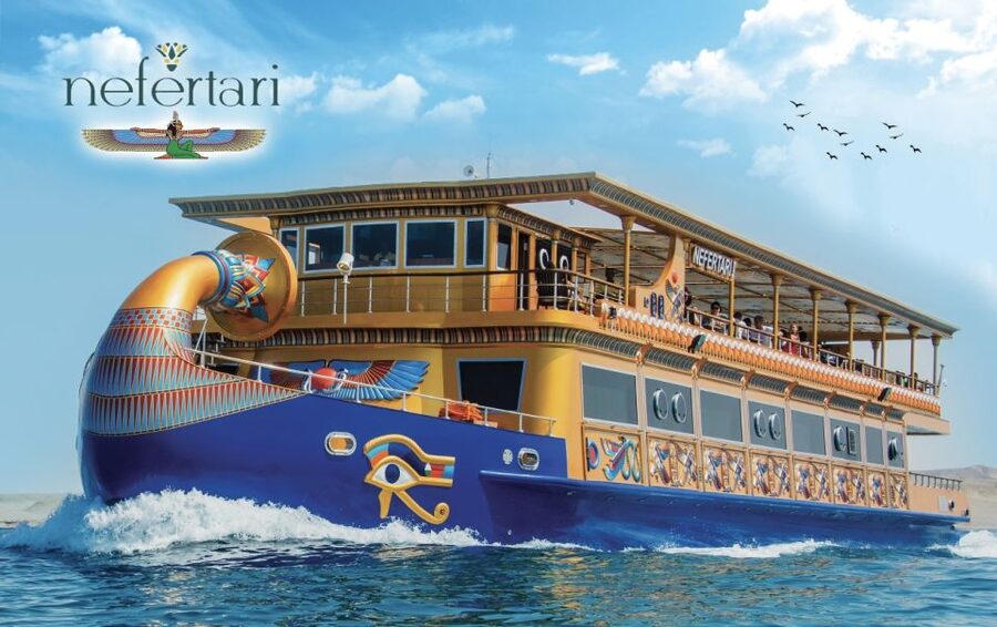 Marsa Alam: Nefertari Sunset Turtle Bay Cruise with Dinner - The Port Ghalib stop after the cruise