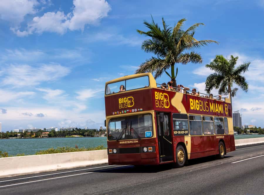 Miami: Everglades Experience, Bay Cruise & Open-Top Bus Tour - Seeing Miami from the open-top double-decker bus