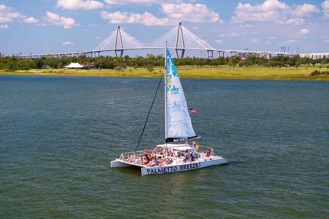 Morning Charleston Harbor Sail Lux Catamaran Shade and Seating - What the Two-Hour Route Gives You