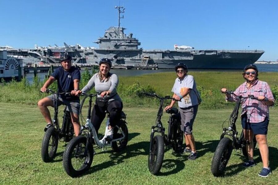 Mount Pleasant: Charleston Harbor E-Bike Tour - Riding through the old village to Pitt Street