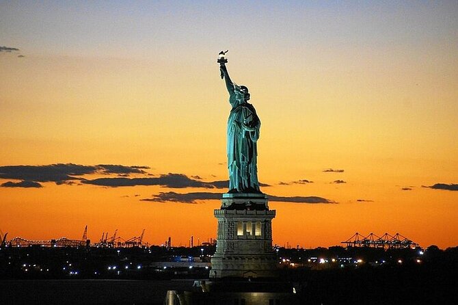 NYC Skyline and Statue of Liberty Harbor Lights Night Cruise - The Manhattan skyline after dark