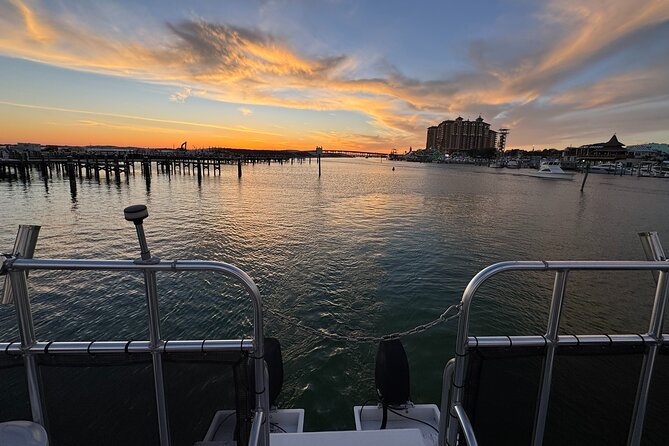 Private Destin Harbor Boat Tour Adventure - Sunset from the upper deck