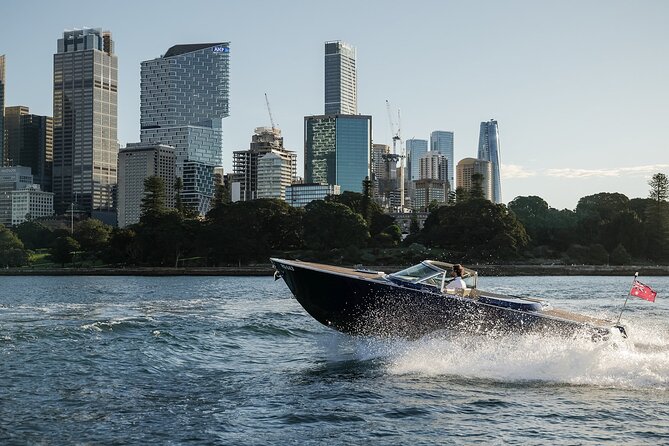 Private Sunset Cruise on Sydney Harbour for up to Four Guests - Barangaroo Reserve and the city waterfront