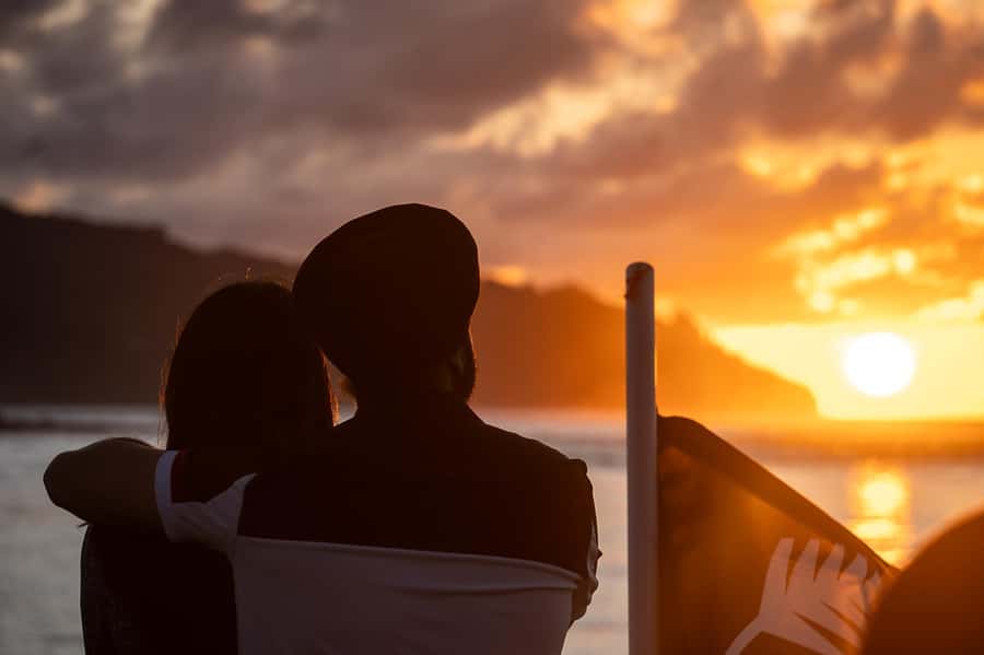 Raglan: Scenic Harbour Sunset Cruise - Ancient pancake rocks up close