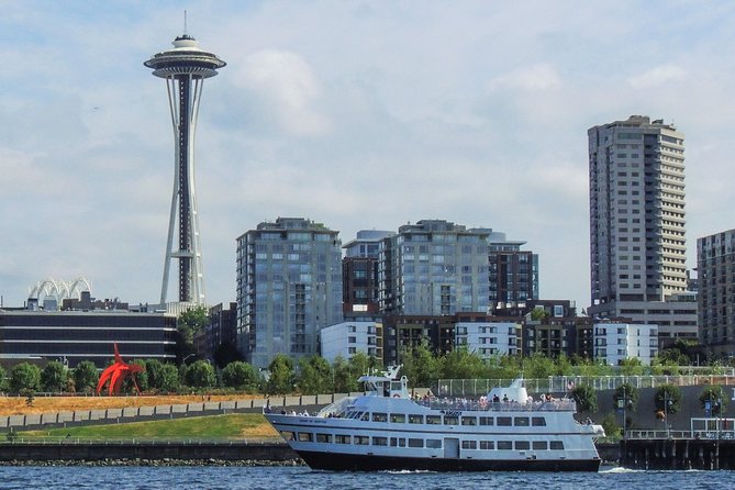 Seattle's Original Guided Harbor Cruise - Myrtle Edwards Park and the open Elliott Bay view
