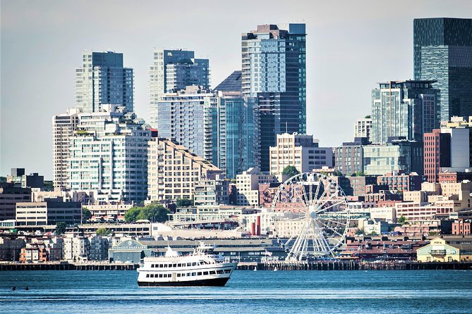 Seattle's Original Guided Harbor Cruise - The Space Needle from an unusual angle