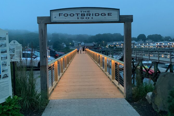Spooks and Spirits Walking Ghost Tour of Boothbay Harbor - Starting on the Boothbay Harbor Footbridge
