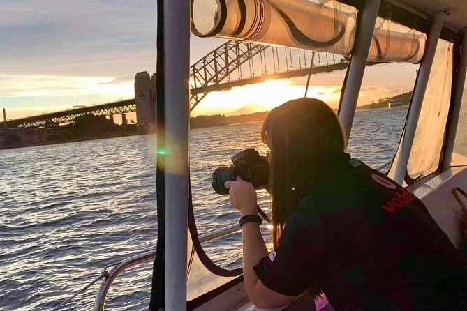 Sunset and Sparkle Sydney Harbour Cruise - Under the Harbour Bridge for the best photographs