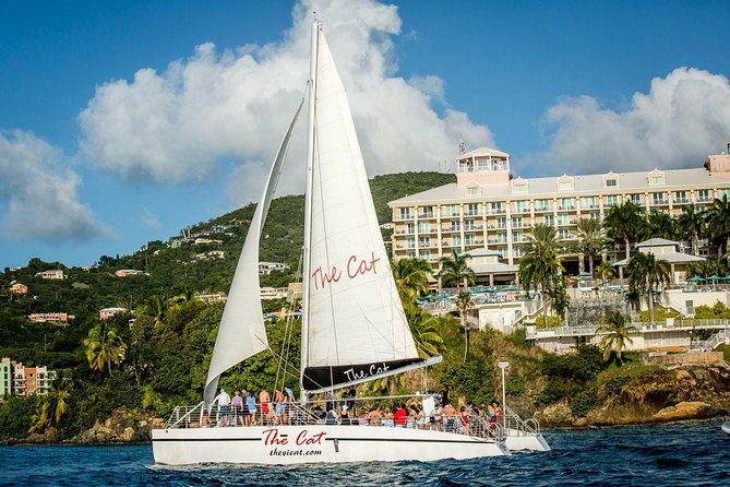 Sunset & Harbor Lights Dinner Sail from the Marriott's Frenchman's Cove - Little Buck Island, Charlotte Amalie, and the evening route