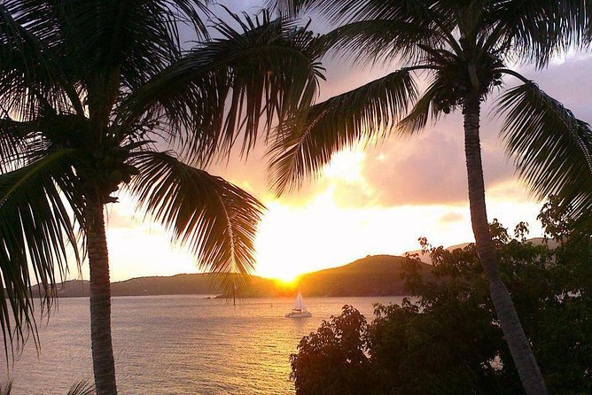 Sunset & Harbor Lights Dinner Sail from the Marriott's Frenchman's Cove - A 54-foot catamaran with room to move