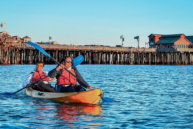 Sunset Kayak Tour in Santa Barbara Harbor (2 Hours) - Paddling toward Stearns Wharf