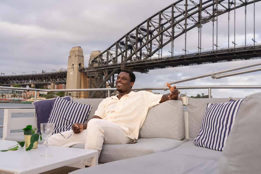 Sydney: Golden Glow Sunset Harbour Cruise with 1 Drink - The grazing platter and included drink