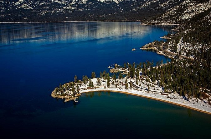 Tahoe's Sand Harbor Helicopter Tour - Sand Harbor from above