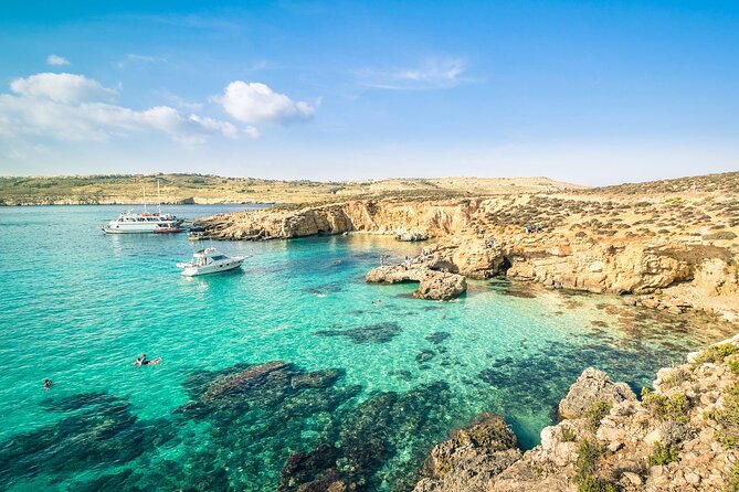 Three Bay Cruise Including Blue Lagoon from Mellieha - Blue Lagoon: The Famous First Stop