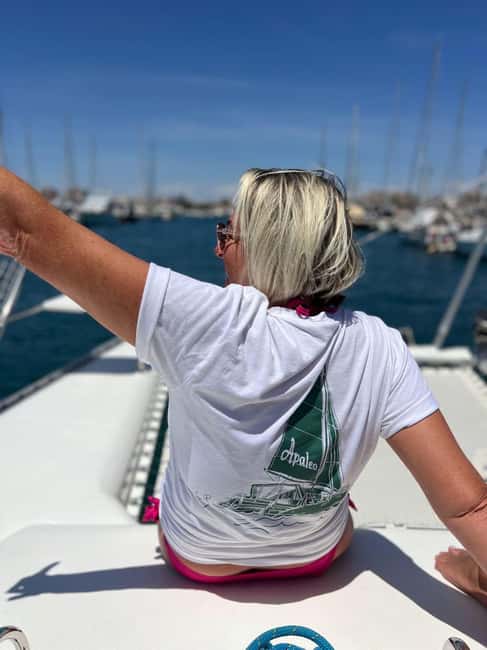 Torrevieja: Tour the harbor with the catamaran Apaleo - Yachts, sails, and the scale of Torrevieja’s marina