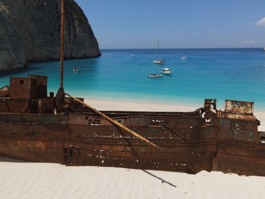 Zakynthos: West Coast & Navagio Bay Cruise with 2 Swim Stops - The first 15 minutes along Zakynthos’ west coast